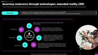 Accessing Metaverse Through Technologies Extended Reality XR Metaverse Everything AI SS V