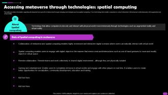 Accessing Metaverse Through Technologies Spatial Computing Metaverse Everything AI SS V
