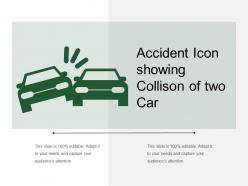 Accident icon showing collison of two car