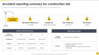 Accident Reporting Summary Modern Methods Of Construction Playbook