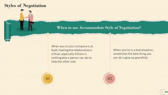 Accommodate Style Of Negotiation I Lose You Win Training Ppt