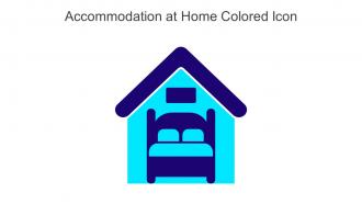 Accommodation At Home Colored Icon In Powerpoint Pptx Png And Editable Eps Format