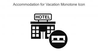 Accommodation For Vacation Monotone Icon In Powerpoint Pptx Png And Editable Eps Format