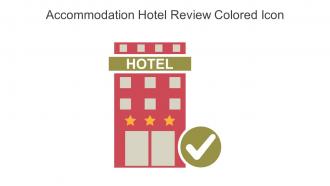 Accommodation Hotel Review Colored Icon In Powerpoint Pptx Png And Editable Eps Format
