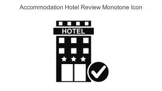 Accommodation Hotel Review Monotone Icon In Powerpoint Pptx Png And Editable Eps Format