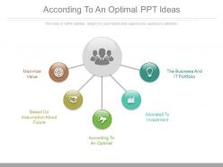 According to an optimal ppt ideas