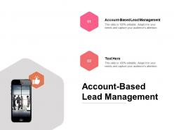 Account based lead management ppt powerpoint presentation slides gridlines cpb