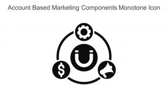 Account Based Marketing Components Monotone Icon In Powerpoint Pptx Png And Editable Eps Format