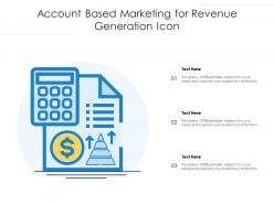 Account based marketing for revenue generation icon
