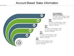 Account based sales information ppt powerpoint presentation model display cpb