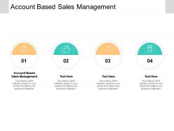 Account based sales management ppt powerpoint presentation summary templates cpb