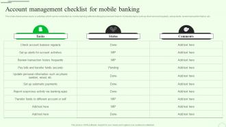 Account Management M Banking For Enhancing Customer Experience Fin SS V