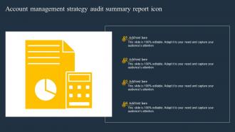 Account Management Strategy Audit Summary Report Icon