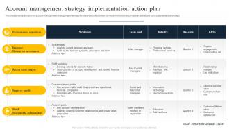 Account Management Strategy Implementation Action Plan