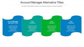 Account Manager Alternative Titles Ppt PowerPoint Presentation Infographic Template Display Cpb