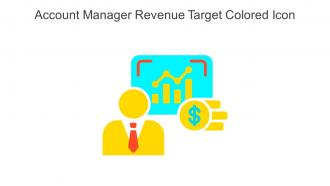 Account Manager Revenue Target Colored Icon In Powerpoint Pptx Png And Editable Eps Format