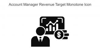 Account Manager Revenue Target Monotone Icon In Powerpoint Pptx Png And Editable Eps Format