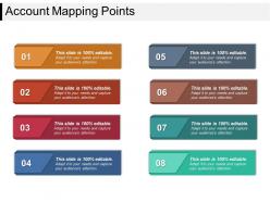 Account mapping points sample ppt presentation