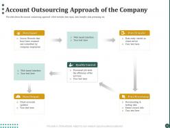 Account outsourcing approach of the company ppt powerpoint presentation icon structure