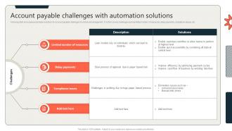 Account Payable Challenges With Automation Solutions