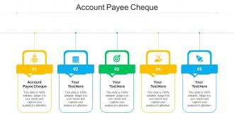 Account Payee Cheque Ppt Powerpoint Presentation File Model Cpb