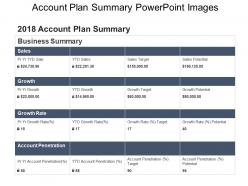 Account plan summary powerpoint images
