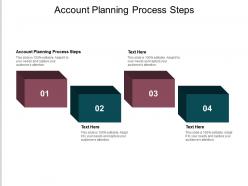 Account planning process steps ppt powerpoint presentation styles smartart cpb