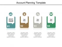 Account planning template ppt powerpoint presentation visuals cpb