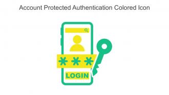 Account Protected Authentication Colored Icon In Powerpoint Pptx Png And Editable Eps Format