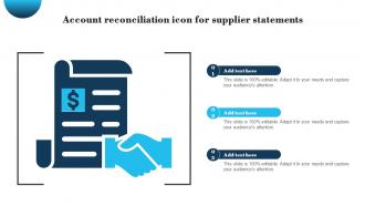 Account Reconciliation Icon For Supplier Statements