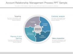 Account relationship management process ppt sample