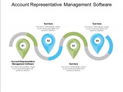 Account representative management software ppt powerpoint presentation styles visual aids cpb