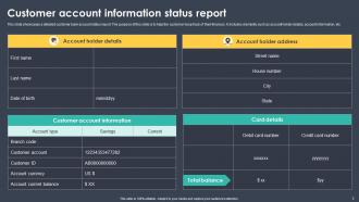 Account Status Report Powerpoint Ppt Template Bundles Ideas Visual