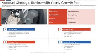 Account Strategic Review With Yearly Growth Plan