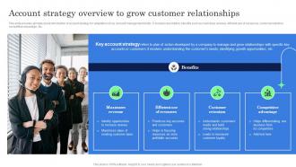 Account Strategy Overview To Grow Customer Relationships Complete Guide Of Key Account Strategy SS V