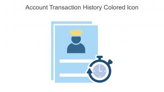 Account Transaction History Colored Icon In Powerpoint Pptx Png And Editable Eps Format