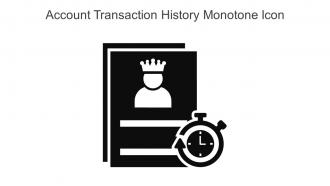 Account Transaction History Monotone Icon In Powerpoint Pptx Png And Editable Eps Format