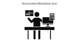 Accountant Monotone Icon In Powerpoint Pptx Png And Editable Eps Format