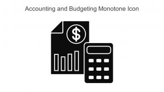 Accounting And Budgeting Monotone Icon In Powerpoint Pptx Png And Editable Eps Format