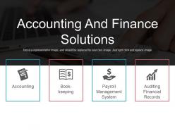 Accounting and finance solutions example of ppt
