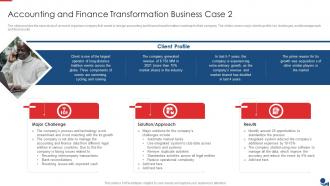 Accounting And Finance Transformation Business Case Ppt Slides Layout