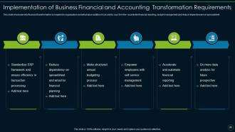Accounting and financial transformation toolkit powerpoint presentation slides