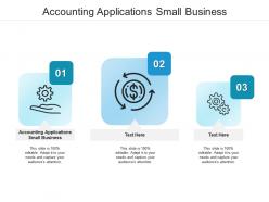 Accounting applications small business ppt powerpoint presentation gallery clipart images cpb