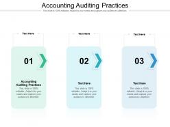 Accounting auditing practices ppt powerpoint presentation model cpb