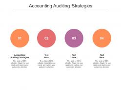 Accounting auditing strategies ppt powerpoint presentation slides deck cpb
