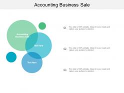 Accounting business sale ppt powerpoint presentation infographic template graphics cpb
