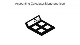 Accounting Calculator Monotone Icon In Powerpoint Pptx Png And Editable Eps Format