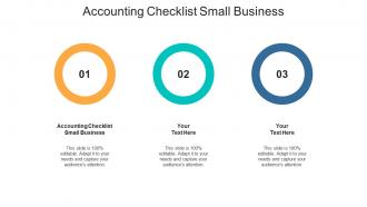 Accounting checklist small business ppt powerpoint presentation gallery deck cpb