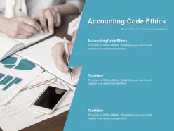 Accounting code ethics ppt powerpoint presentation gallery summary cpb