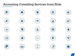 Accounting consulting services icons slide ppt powerpoint presentation gallery good